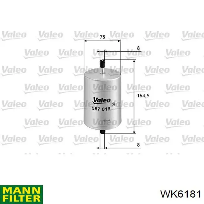 Compre WK6181 Mann-Filter Filtro de combustível