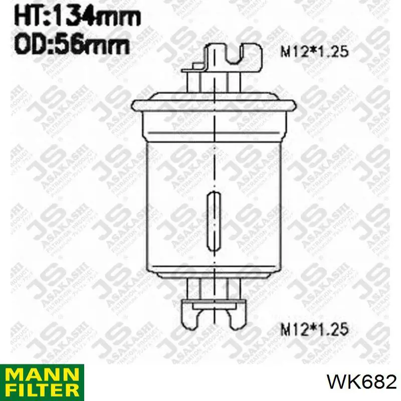 Compre WK682 Mann-Filter Filtro de combustível