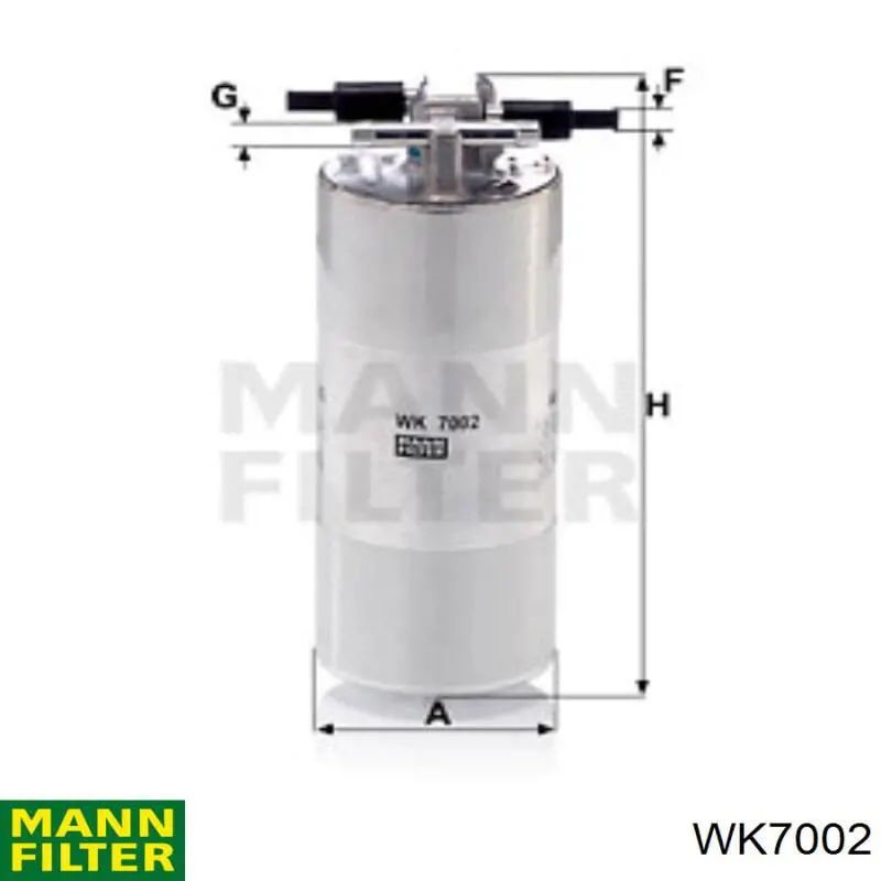 WK7002 Mann-Filter Filtro de combustível