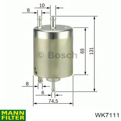 Filtro de combustível Mann-Filter WK7111 preço, a partir de 37,93 USD