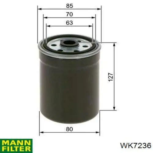 Compre WK7236 Mann-Filter Filtro de combustível