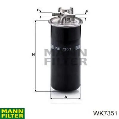 Filtro de combustível Mann-Filter WK7351 preço, a partir de 38,66 USD