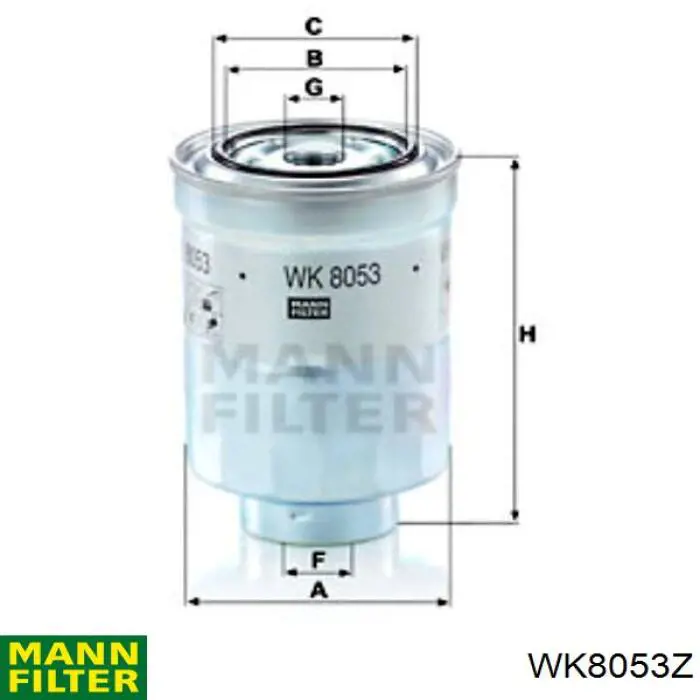 Compre WK8053Z Mann-Filter Filtro de combustível