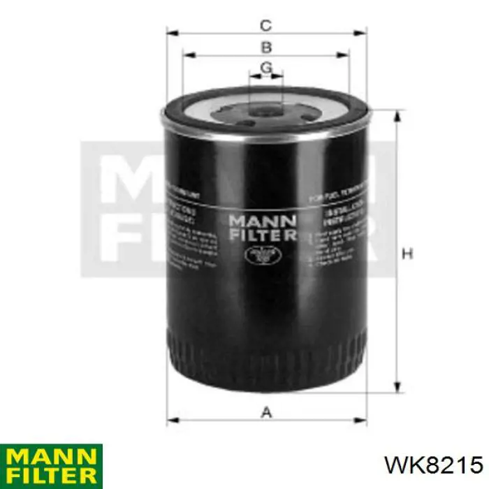 WK8215 Mann-Filter Filtro de combustível