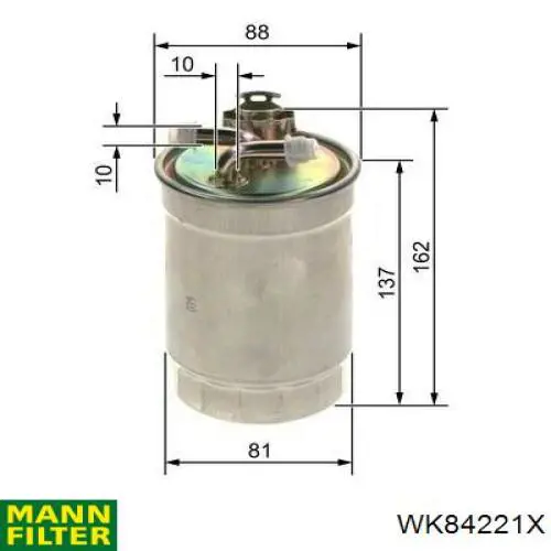 Filtro de combustível Mann-Filter WK84221X preço, a partir de 23,77 USD