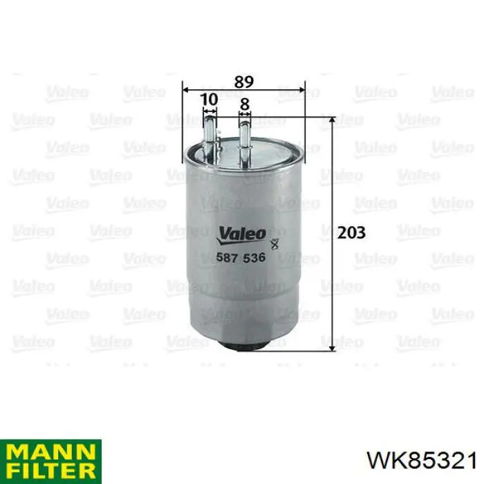 Filtro de combustível Mann-Filter WK85321 preço, a partir de 44,71 USD