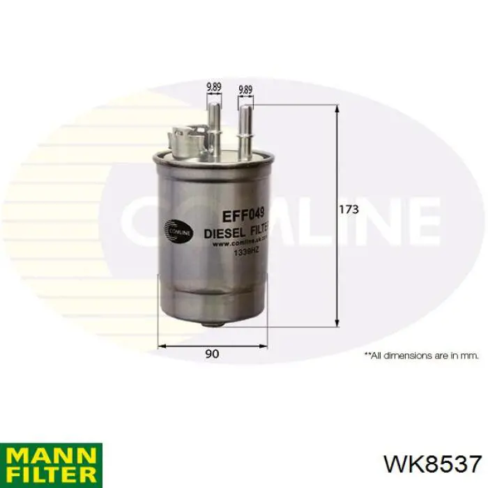 Compre WK8537 Mann-Filter Filtro de combustível