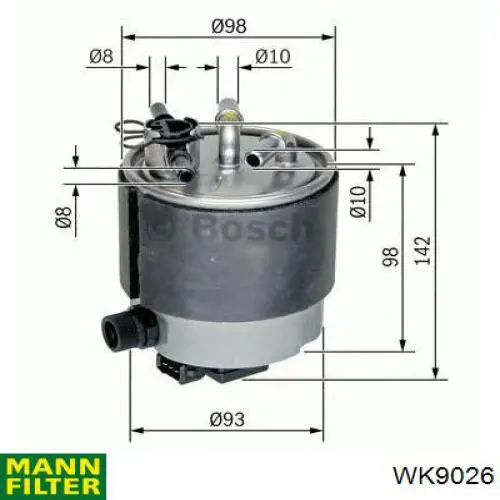 Compre WK9026 Mann-Filter Filtro de combustível