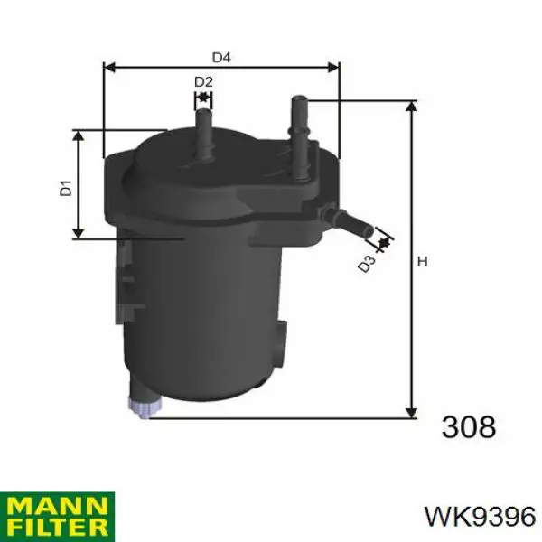 Filtro de combustível Mann-Filter WK9396 preço, a partir de 22,33 USD