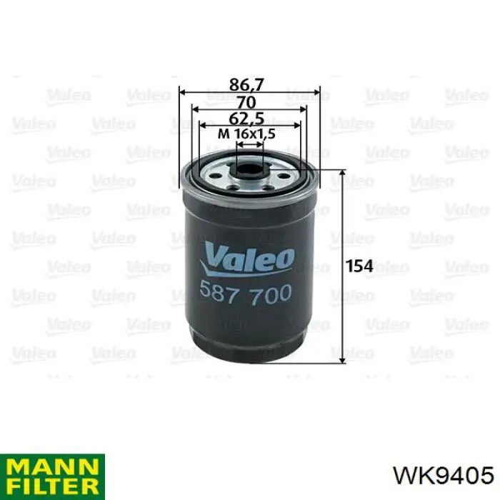 Compre WK9405 Mann-Filter Filtro de combustível