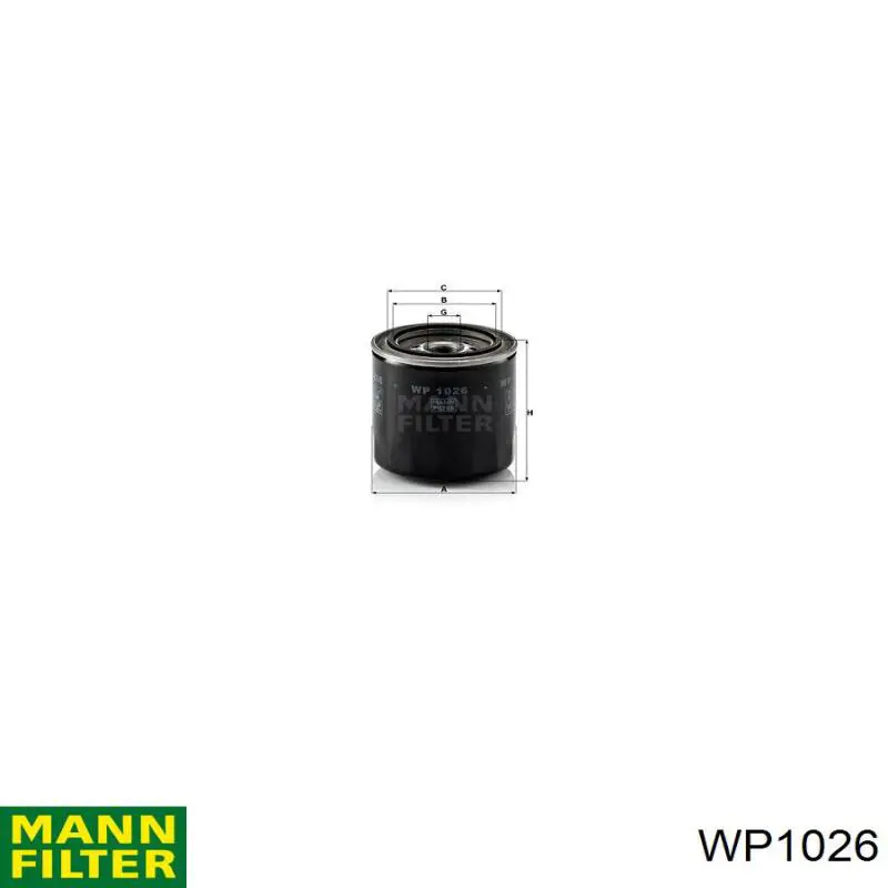Compre WP1026 Mann-Filter Filtro de óleo