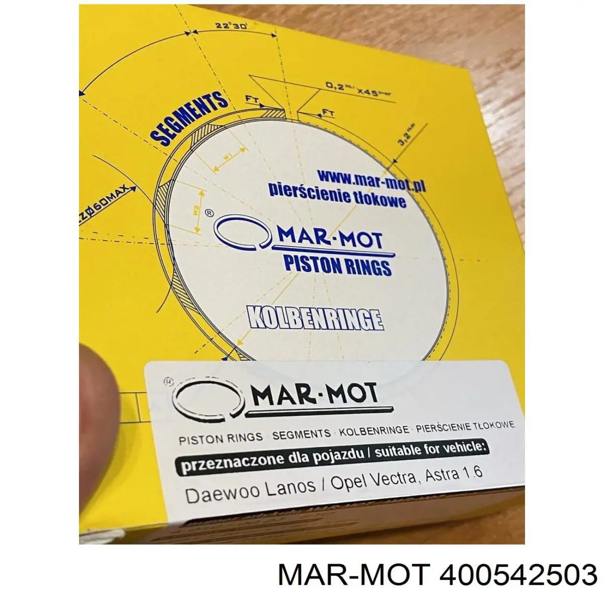 Compre 41001025 TPR Kit de anéis de pistão de motor, 1ª reparação ( + 0,25)