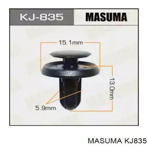 C10145 Romix Cápsula (prendedor) de fixação do pára-choque traseiro