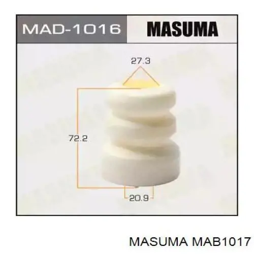 MAB1017 Masuma Bota de proteção de amortecedor dianteiro