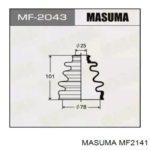 Compre MF2141 Masuma Bota de proteção interna de junta homocinética do semieixo dianteiro