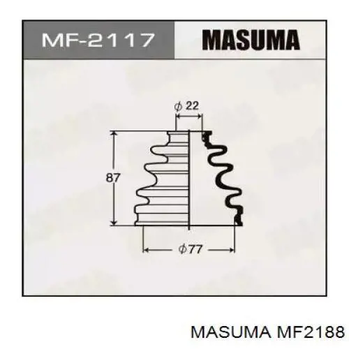 Bota de proteção interna de junta homocinética do semieixo dianteiro Masuma MF2188 preço, a partir de 12,48 USD