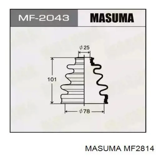 Compre MF2814 Masuma Bota de proteção interna de junta homocinética do semieixo dianteiro