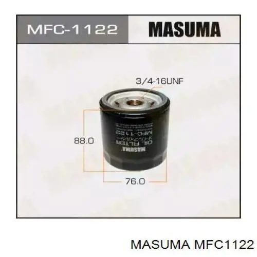 MFC1122 Masuma Filtro de óleo