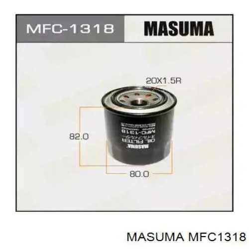 MFC1318 Masuma Filtro de óleo