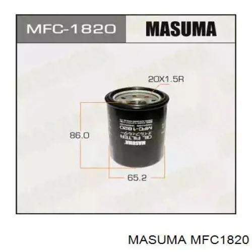 MFC1820 Masuma Filtro de óleo