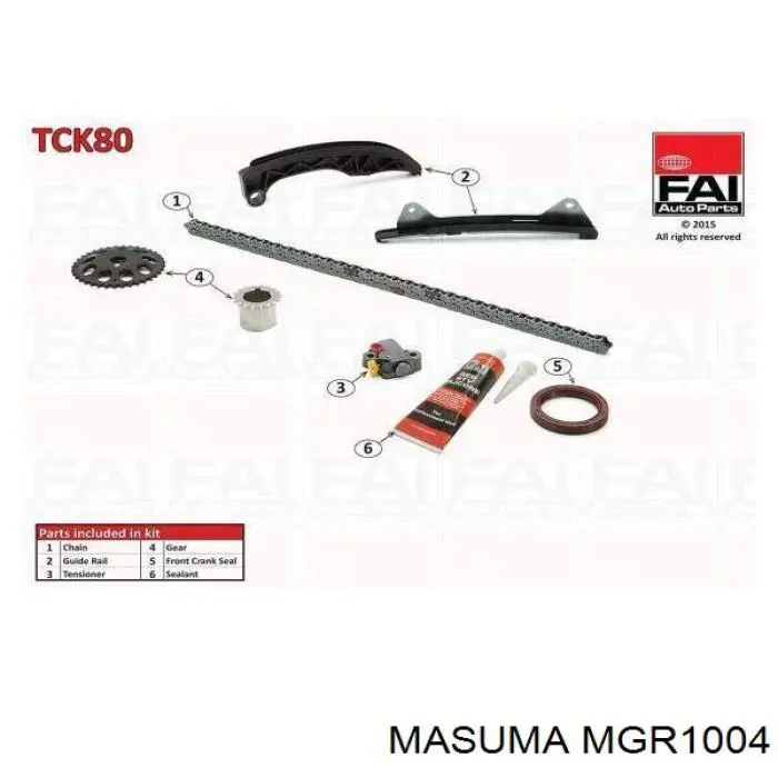 Compre MGR1004 Masuma Cadeia do mecanismo de distribuição de gás, kit