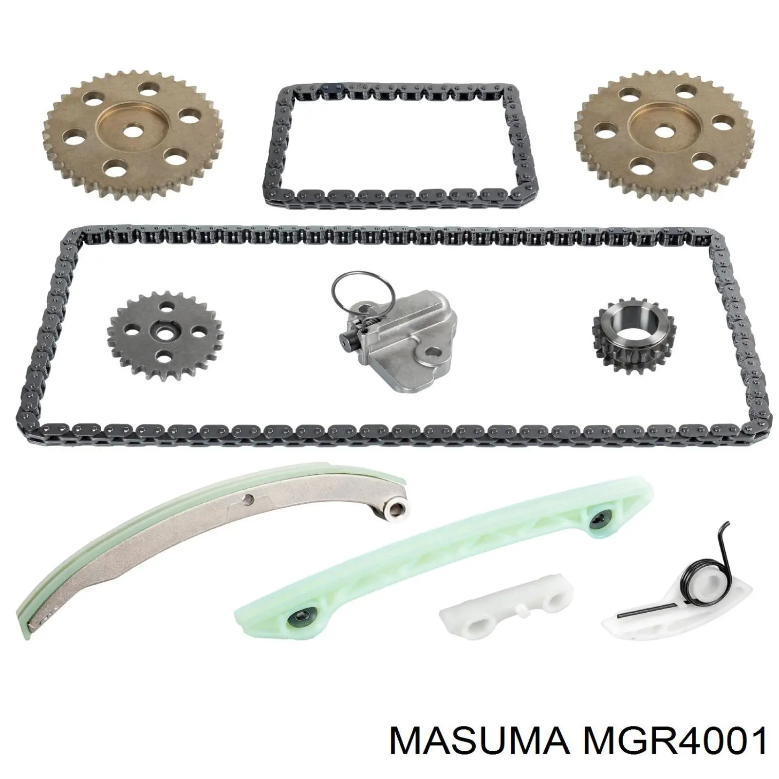 Cadeia superior do mecanismo de distribuição de gás, kit Masuma MGR4001