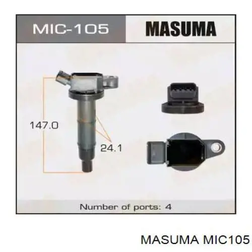 MIC105 Masuma Bobina de ignição