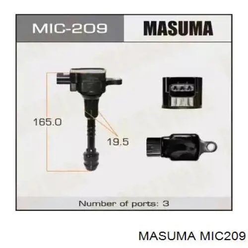 MIC209 Masuma Bobina de ignição