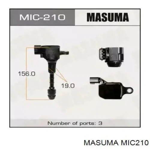 MIC210 Masuma Bobina de ignição