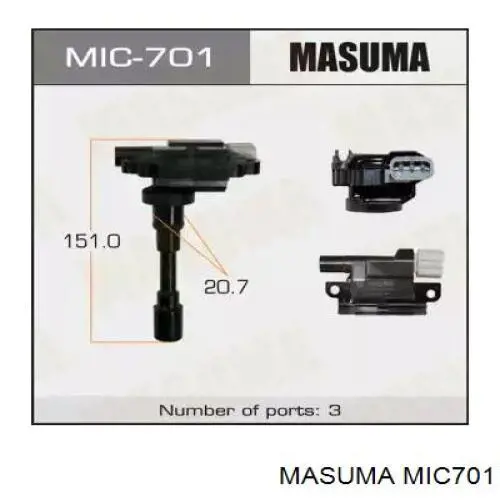 MIC701 Masuma Bobina de ignição
