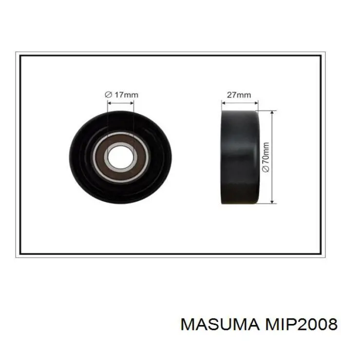 MIP2008 Masuma Reguladora de tensão da correia de transmissão