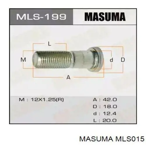 Porca de roda MLS015 Masuma