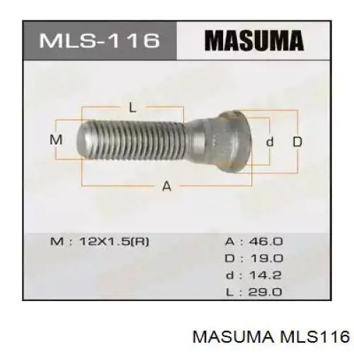 MLS116 Masuma Prego de roda dianteiro