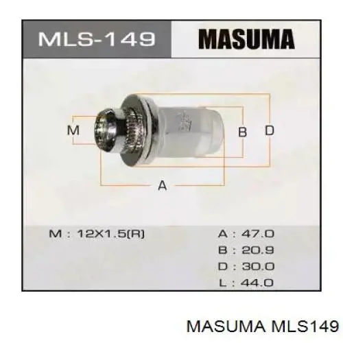 MLS149 Masuma Porca de roda