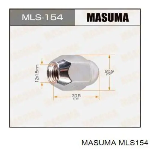 Compre MLS154 Masuma Porca de roda