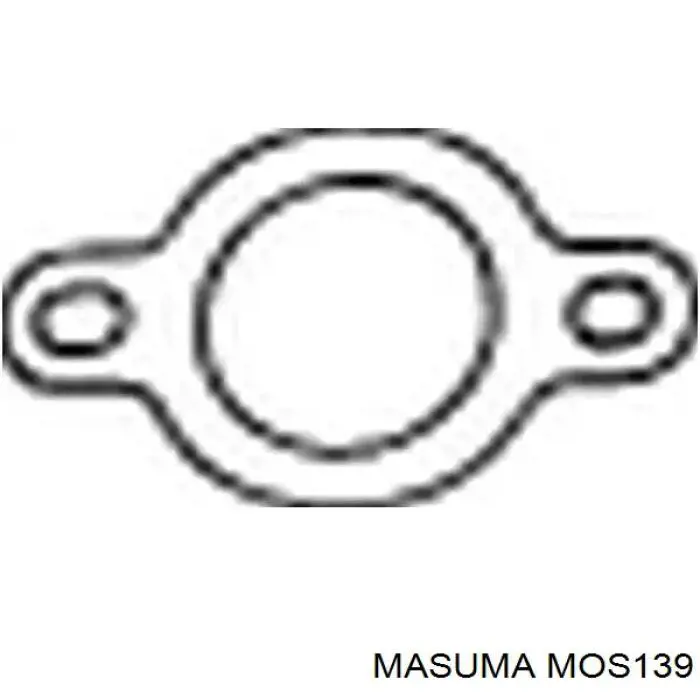 Vedante de tubo de admissão do silenciador MOS139 Masuma