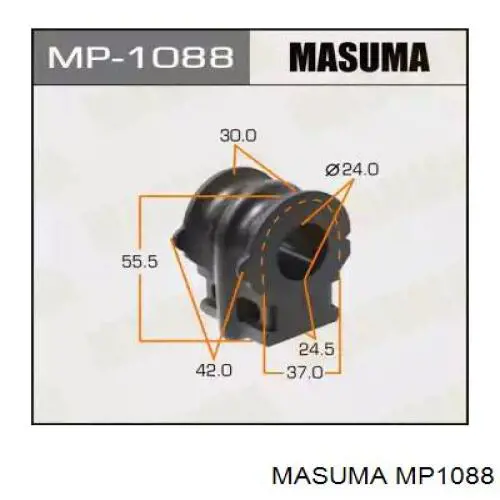 MP1088 Masuma Bucha de estabilizador dianteiro