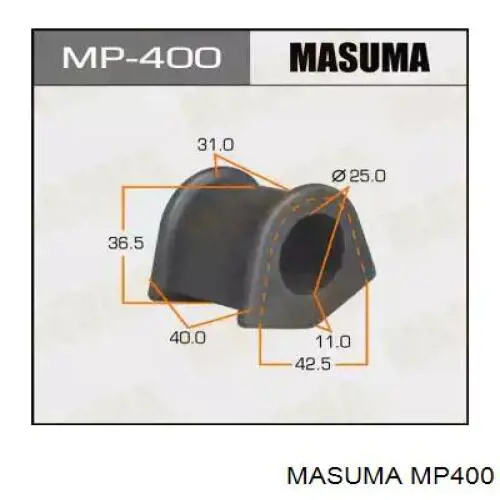 MP400 Masuma Bucha de estabilizador dianteiro