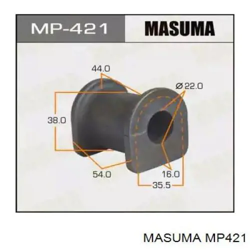 MP421 Masuma Bucha de estabilizador dianteiro