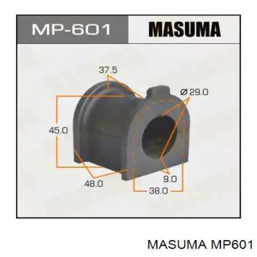 MP601 Masuma Bucha de estabilizador dianteiro
