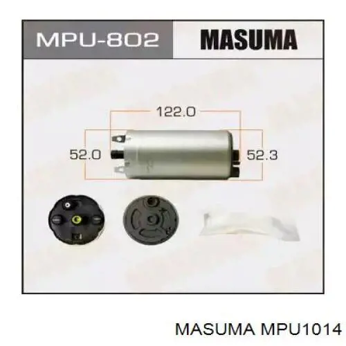 MPU1014 Masuma Tampa de casco de filtro de combustível
