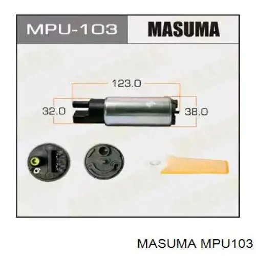 MPU103 Masuma Elemento de turbina da bomba de combustível