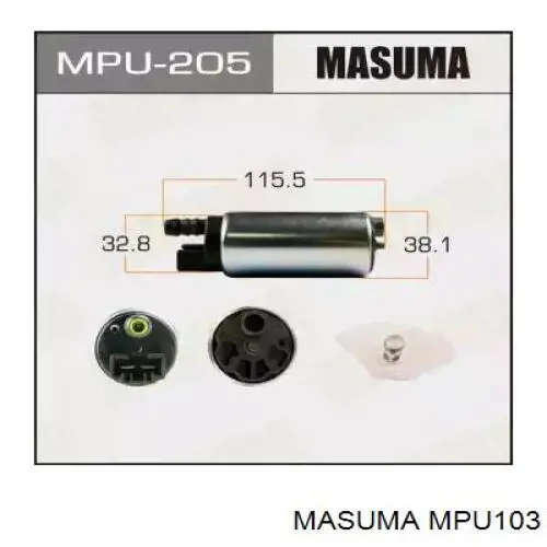 Compre MPU103 Masuma Elemento de turbina da bomba de combustível