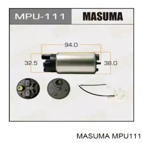 MPU111 Masuma Bomba de combustível elétrica submersível