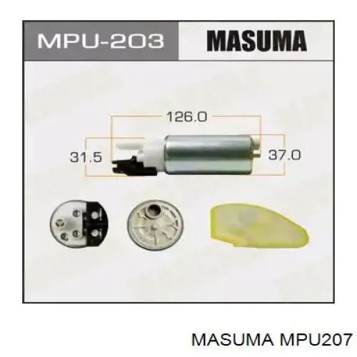 MPU207 Masuma Bomba de combustível elétrica submersível