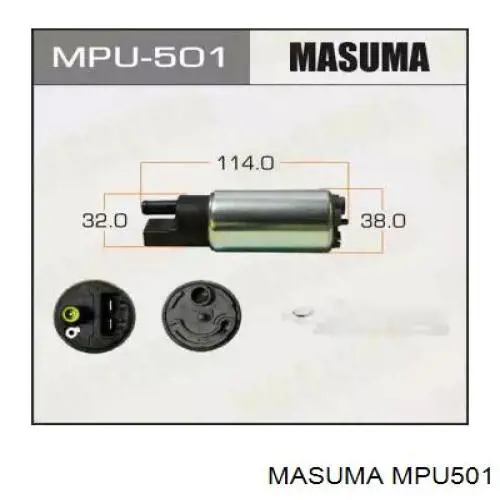 MPU501 Masuma Bomba de combustível elétrica submersível