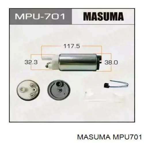 MPU701 Masuma Elemento de turbina da bomba de combustível