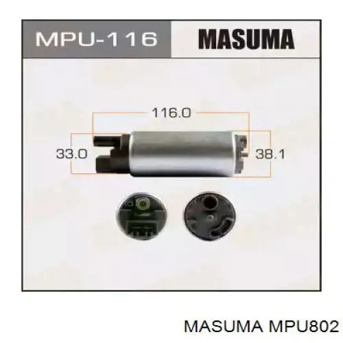 Compre MPU802 Masuma Elemento de turbina da bomba de combustível