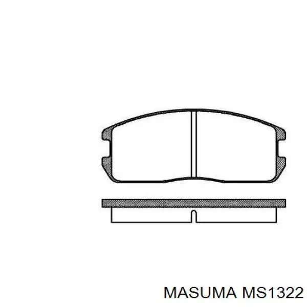 Compre MS1322 Masuma Sapatas do freio dianteiras de disco
