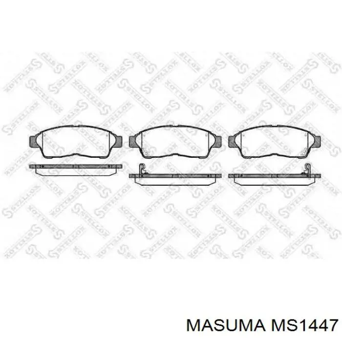 Sapatas do freio dianteiras de disco Masuma MS1447 preço, a partir de 22,58 USD